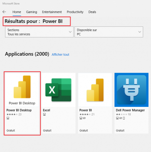 Power BI desktop Microsoft Store