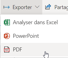 Export to PDF partager un rapport Power BI sans licence Pro